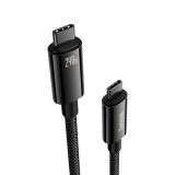 Laidas USB C - USB C (K-K) 240W 3m pintas juodas (black) 